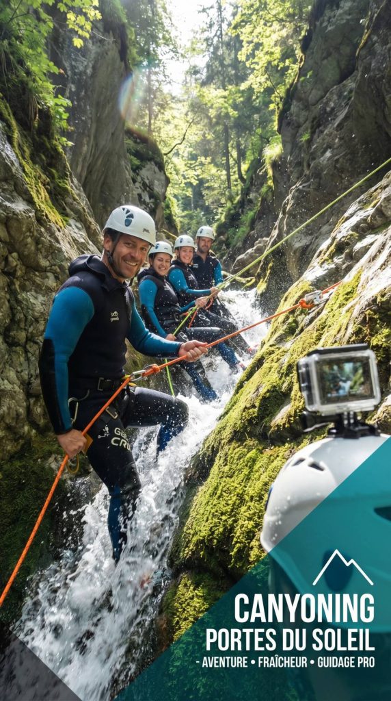 Canyoning les Portes du Soleil Suisse : aventure, fraîcheur et encadrement professionnel